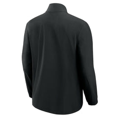 Philadelphia Eagles Front Office Micro Tonal Quarter-Zip Pullover Black