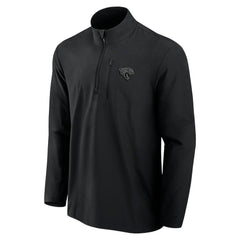 Jacksonville Jaguars Front Office Micro Tonal Quarter-Zip Pullover Black