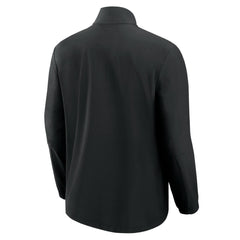 New York Jets Front Office Micro Tonal Quarter-Zip Pullover Black