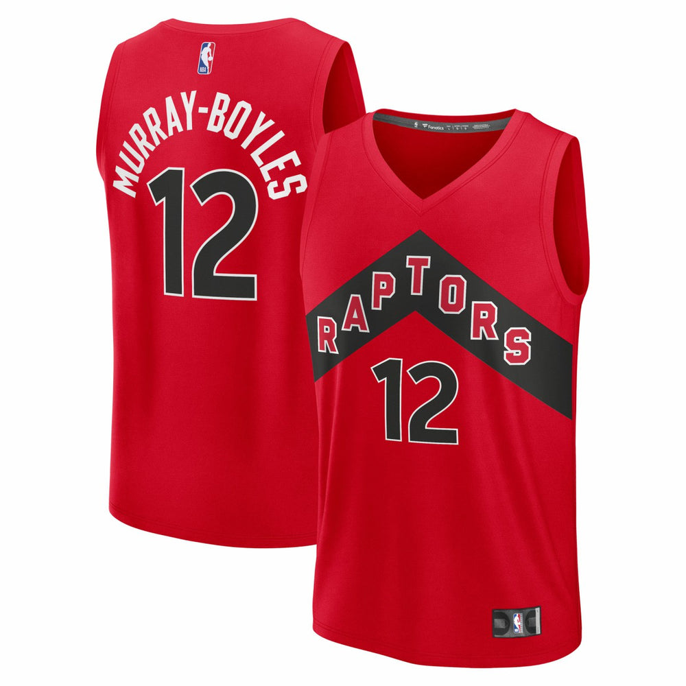 NBA Collin Murray-Boyles Toronto Raptors Youth 2025 NBA Draft First Round Pick Fast Break Replica Jersey - Icon Edition - Red
