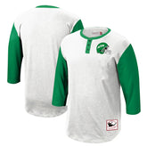 New York Jets Legacy Slub Henley 3/4 Sleeve T-Shirt White