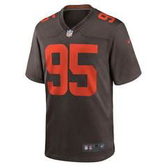 NFL Myles Garrett Cleveland Browns Alpha Dawg Game Jersey - Brown