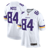 NFL Randy Moss Minnesota Vikings Retired Player Game Jersey - White