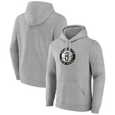 Brooklyn Nets Primary Logo Pullover Hoodie Heather Gray