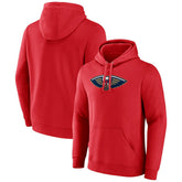 New Orleans Pelicans Primary Logo Pullover Hoodie Red