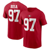 Nick Bosa San Francisco 49ers Player Name & Number T-Shirt Scarlet