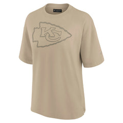 Kansas City Chiefs Women's Oversized Elements T-Shirt Khaki