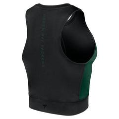 Green Bay Packers Women's Studio Fitted Gym Tank Top Black