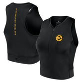 Pittsburgh Steelers Women's Studio Fitted Gym Tank Top Black