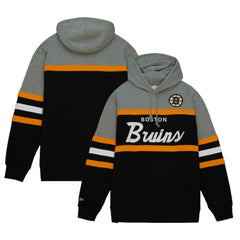 NHL Boston Bruins Head Coach Pullover Hoodie - Black/Gray