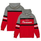 NHL Carolina Hurricanes Head Coach Pullover Hoodie - Red/Gray