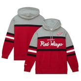 NHL Detroit Red Wings Head Coach Pullover Hoodie - Red/Gray