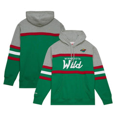 NHL Minnesota Wild Head Coach Pullover Hoodie - Green/Gray
