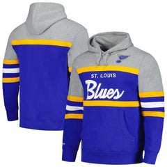 NHL St. Louis Blues Head Coach Pullover Hoodie - Blue/Gray
