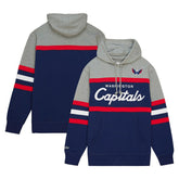 NHL Washington Capitals Head Coach Pullover Hoodie - Navy/Gray