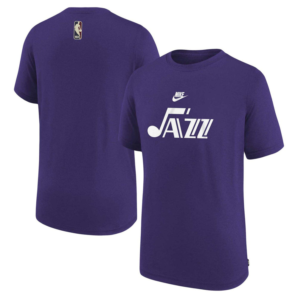 Utah Jazz NBA Youth 2023/24 Classic Edition Authentic Pregame Shooting T-Shirt Purple