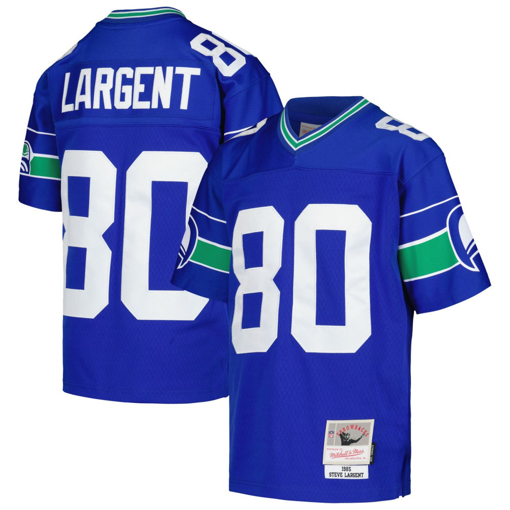 NFL Steve Largent Seattle Seahawks Youth 1985 Retired Player Legacy Jersey - Royal discount