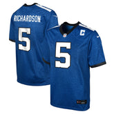 NFL Anthony Richardson Sr. Indianapolis Colts Youth Game Jersey - Royal