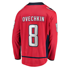 NHL Alexander Ovechkin Washington Capitals Fanatics Captain Patch Home Breakaway Jersey - Red