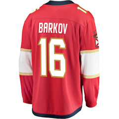 NHL Aleksander Barkov Florida Panthers Fanatics Captain Patch Home Breakaway Jersey - Red