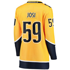 NHL Roman Josi Nashville Predators Fanatics Women's Home Breakaway Player Jersey - Gold