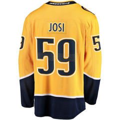 NHL Roman Josi Nashville Predators Fanatics Home Breakaway Jersey - Gold
