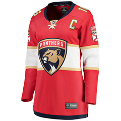 NHL Aleksander Barkov Florida Panthers Fanatics Women's Captain Patch Home Breakaway Player Jersey - Red