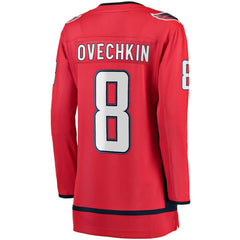 NHL Alexander Ovechkin Washington Capitals Fanatics Women's Captain Patch Home Breakaway Player Jersey - Red