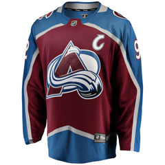 NHL Gabriel Landeskog Colorado Avalanche Fanatics Captain Patch Home Breakaway Jersey - Burgundy