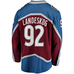 NHL Gabriel Landeskog Colorado Avalanche Fanatics Captain Patch Home Breakaway Jersey - Burgundy