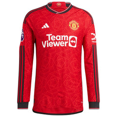 Lisandro Martínez Manchester United 2023/24 Home Long Sleeve Player Jersey Red