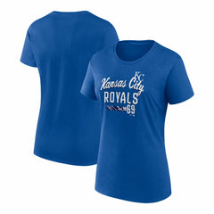 Kansas City Royals Fanatics Women's Logo Fitted T-Shirt - Royal T-shirts