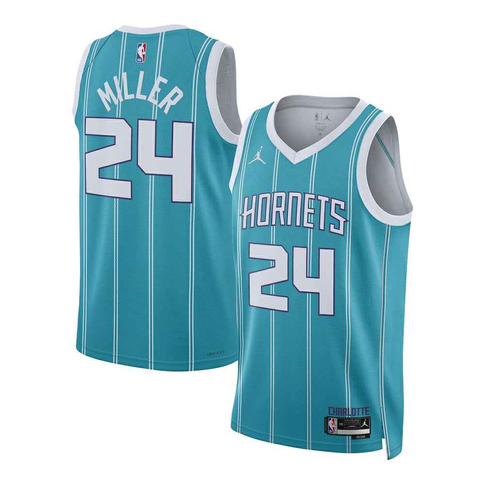 NBA Brandon Miller Charlotte Hornets Unisex NBA Draft Swingman Jersey - Icon Edition - Teal