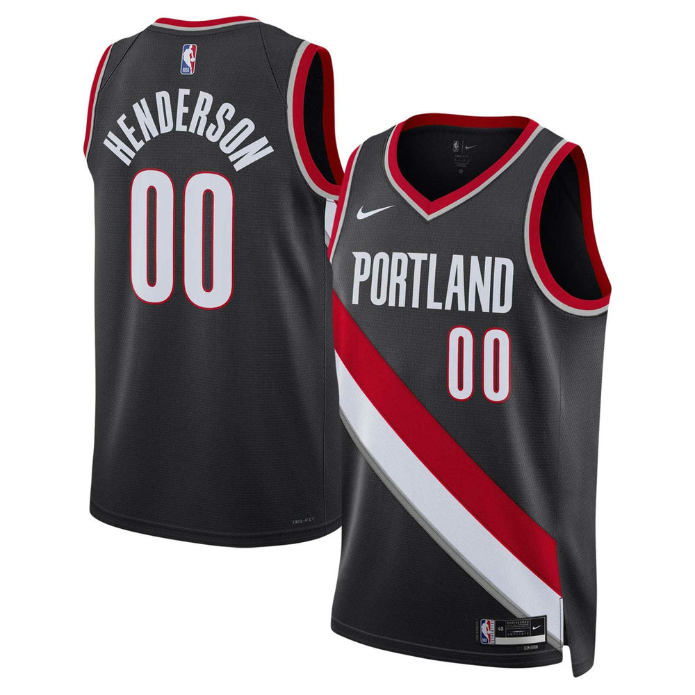 NBA Scoot Henderson Portland Trail Blazers Unisex 2023 NBA Draft Swingman Jersey - Icon Edition - Black