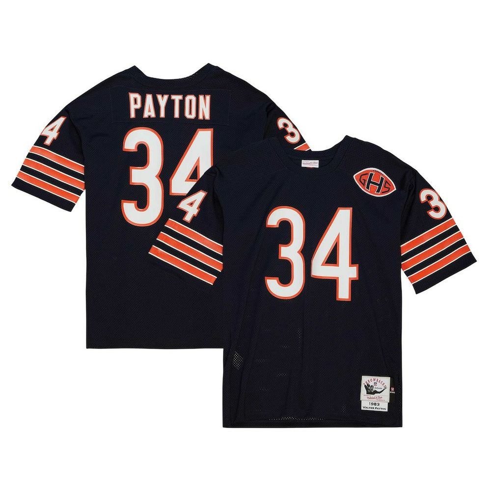 NFL Walter Payton Chicago Bears 1983 Authentic Throwback Retired Player Jersey - Navy on sale