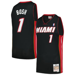 NBA Chris Bosh Miami Heat 2012/13 Hardwood Classics Swingman Jersey - Black