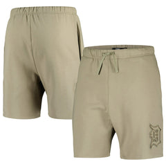 Detroit Tigers Pro Standard Neutral Fleece Shorts - Khaki Shorts