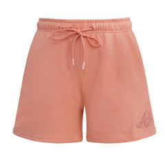 Atlanta Braves Pro Standard Women's Neutral Fleece Shorts - Pink Shorts