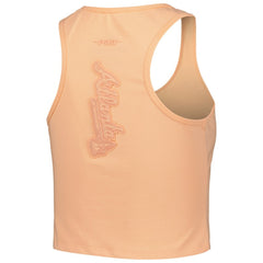 Atlanta Braves Pro Standard Women's Neutral Fitted Racerback Tank Top - Orange Tanks