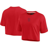 St. Louis Cardinals Fanatics Women's Elements Super Soft Boxy Cropped T-Shirt - Red T-shirts