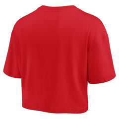 St. Louis Cardinals Fanatics Women's Elements Super Soft Boxy Cropped T-Shirt - Red T-shirts