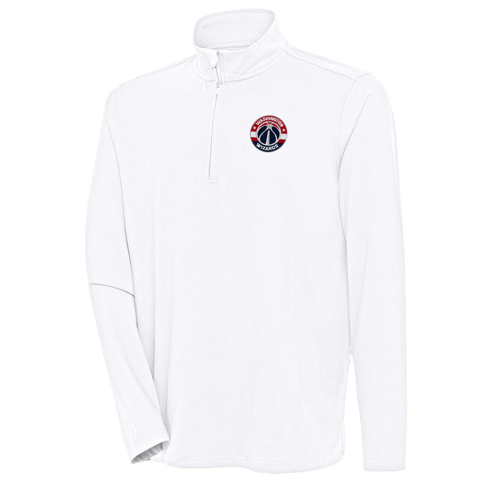 Washington Wizards Antigua Hunk Quarter-Zip Pullover Top White