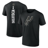 Victor Wembanyama San Antonio Spurs Playmaker Name & Number T-Shirt Black