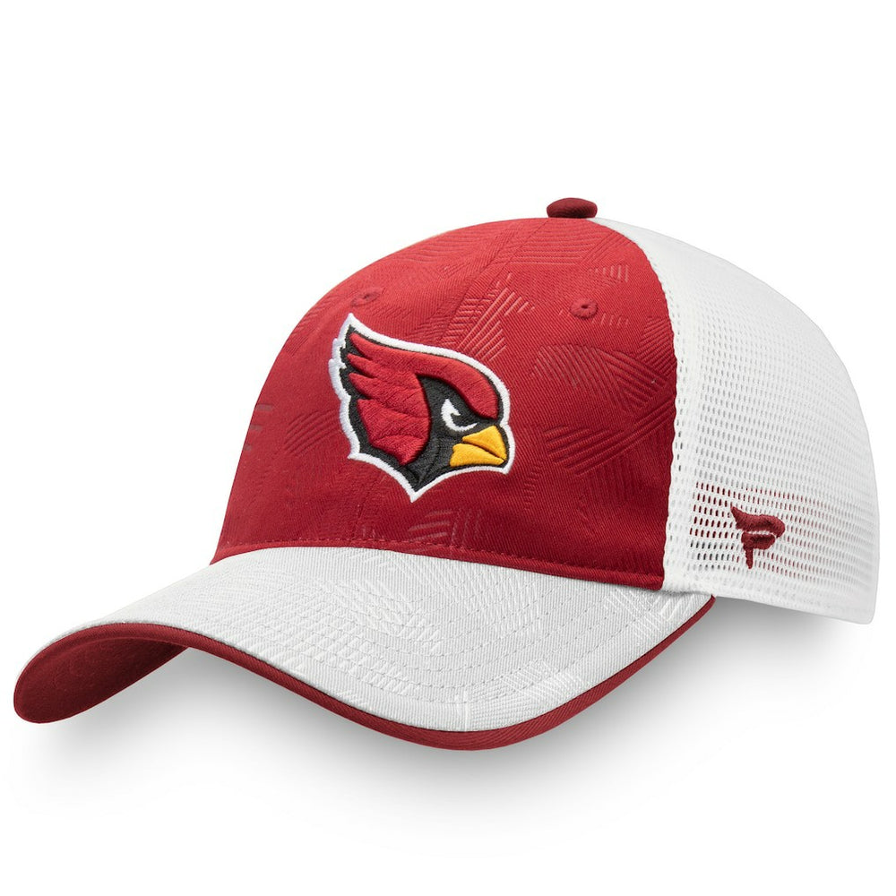Arizona Cardinals Iconic Defender Trucker Adjustable Hat Cardinal/White