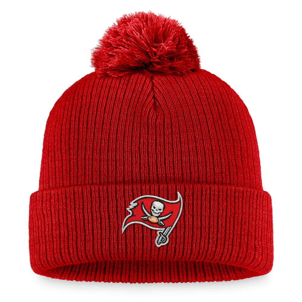 Tampa Bay Buccaneers Women's Cuffed Knit Hat with Pom Red