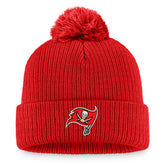 Tampa Bay Buccaneers Women's Logo Cuffed Knit Hat with Pom Cardinal