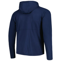 NHL St. Louis Blues Antigua Spikes Raglan Quarter-Zip Hoodie - Heather Navy