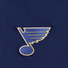 NHL St. Louis Blues Antigua Spikes Raglan Quarter-Zip Hoodie - Heather Navy