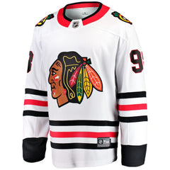 NHL Connor Bedard Chicago Blackhawks Fanatics Away Breakaway Player Jersey - White