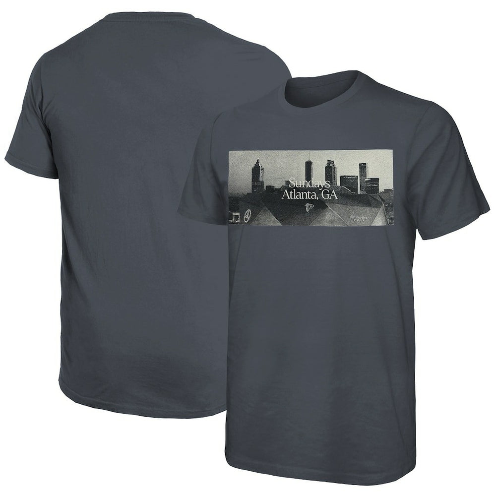 Atlanta Falcons Majestic Threads Sundays Skyline T-Shirt Gray